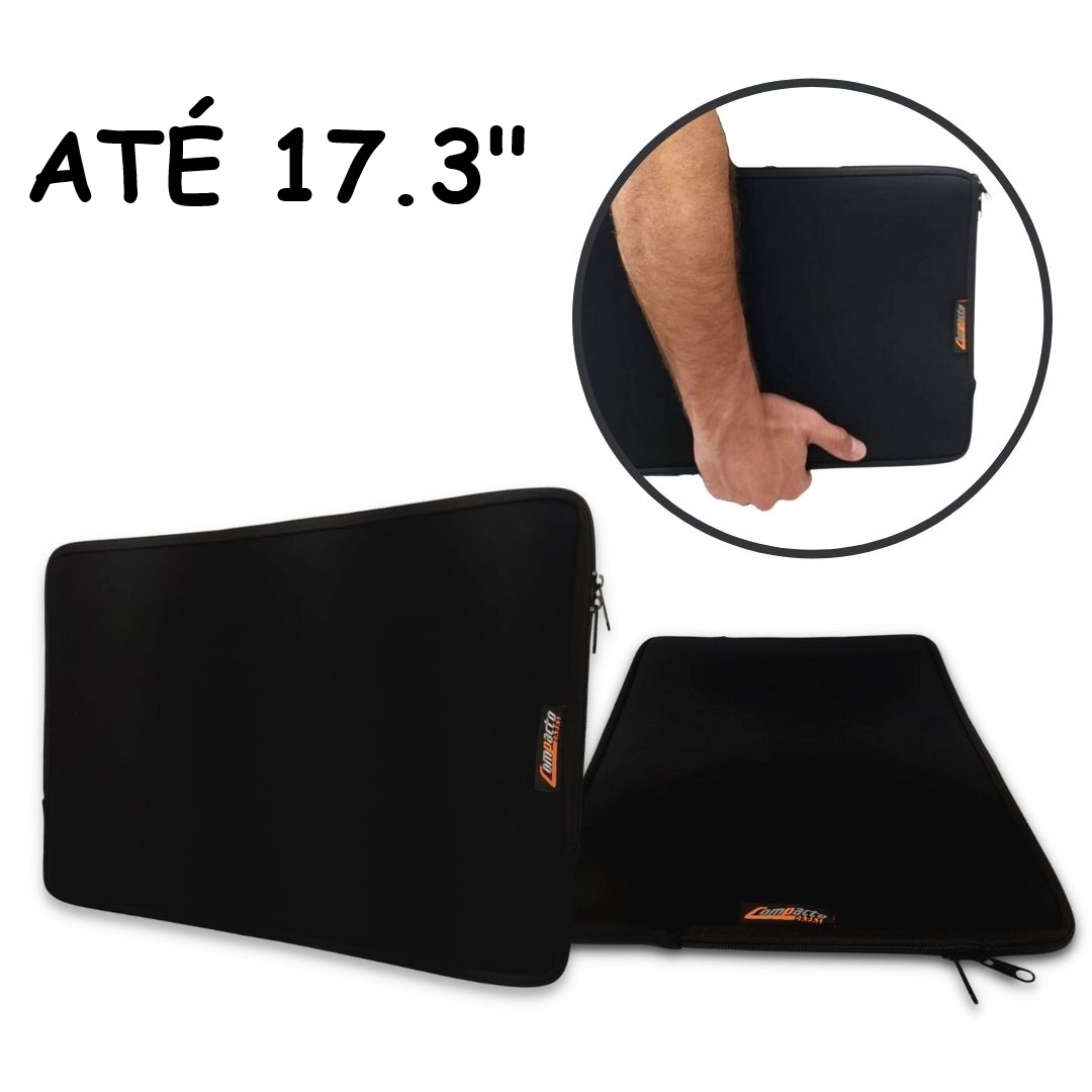 CAPA CASE MALETA NOTEBOOK NEOPRENE ATE 17.3" LISO COMPACTO