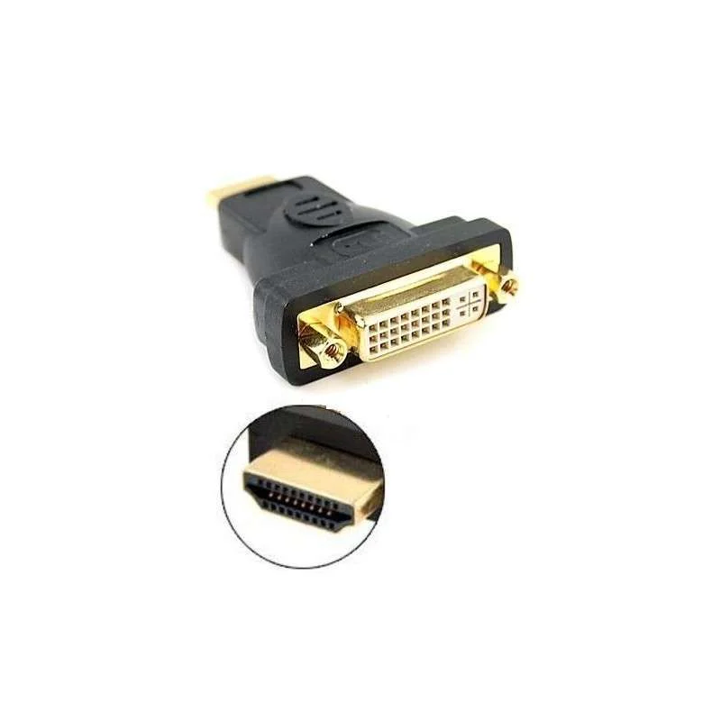 ADAPTADOR HDMI MACHO X DVI FEMA (24+5) GOLD TBLACK