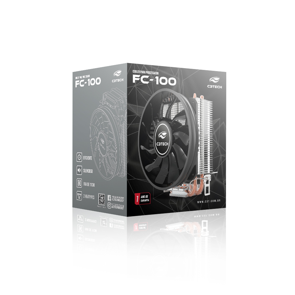 COOLER PROCESSADOR FC-100BK C3 TECH