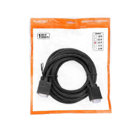 CABO VGA PARA MONITOR 5.0M PC-MON5002 PLUS CABLE