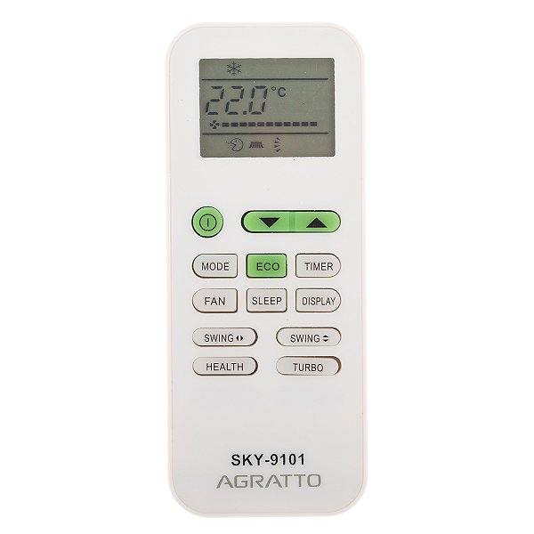 CONTROLE DE AR CONDICIONADO AGRATTO SKY-9101 LINK SKY