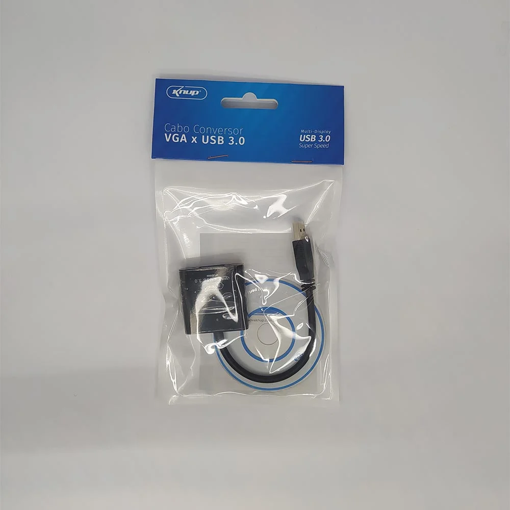 CABO ADAPTADOR CONVERSOR VGA X USB 3.0 KP-AD006 KNUP