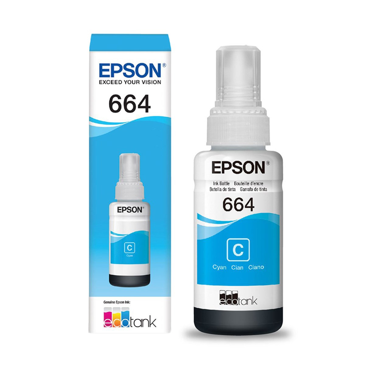 GARRAFA DE TINTA T664220-AL CIANO 70 ML EPSON