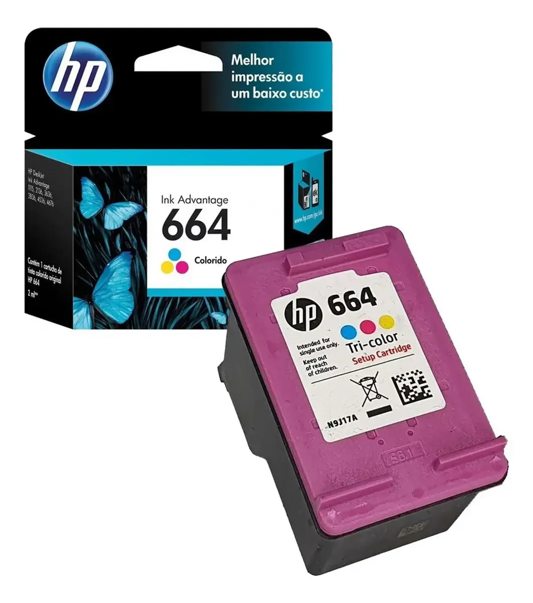 CARTUCHO HP 664 F6V28AB COLORIDO 2.0ML