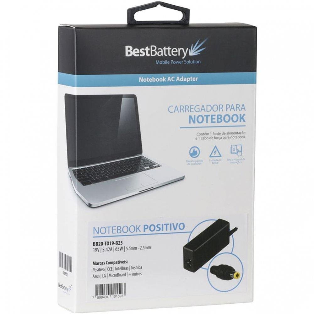 CARREGADOR NOTEBOOK TOSHIBA CCE POSI BB20-TO19-B25 19V BEST BATTERY