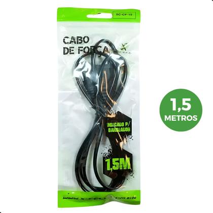CABO DE FORCA MAQUINA DE BARBEAR 1.5M 10A XC-CF-15 X-CELL