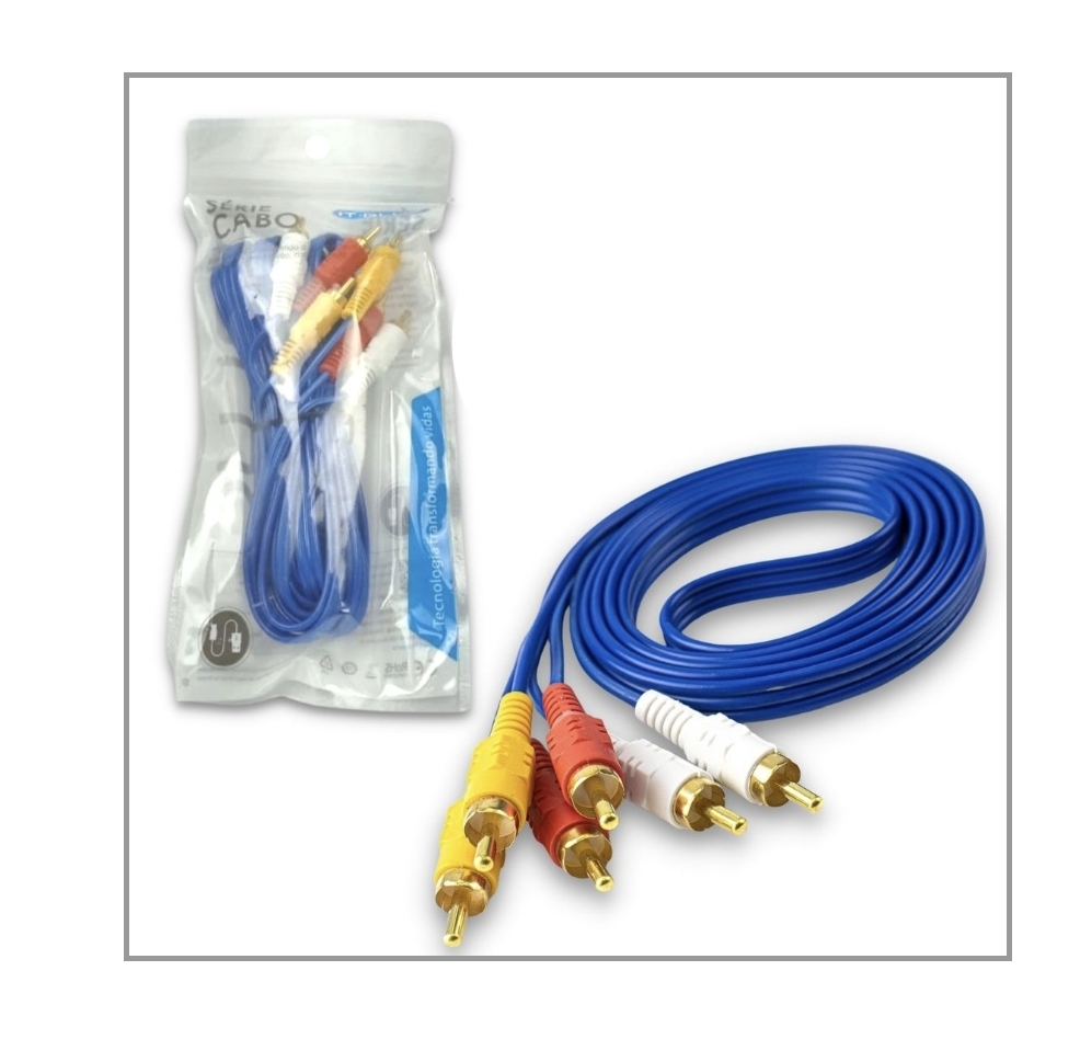 CABO 3RCA X 3RCA 3M LE-1013T IT-BLUE