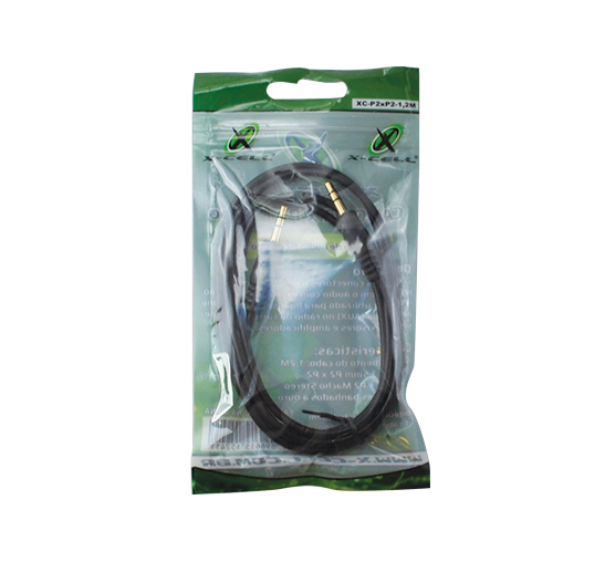 CABO AUXILIAR P2 X P2 PONTA DOURADA 5M X-CELL XC-P2XP2-5M