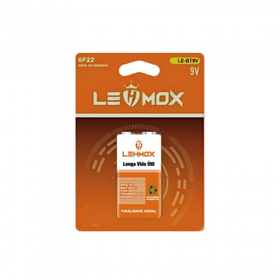 BATERIA ALCALINA 9V LEHMOX LE-BT9V