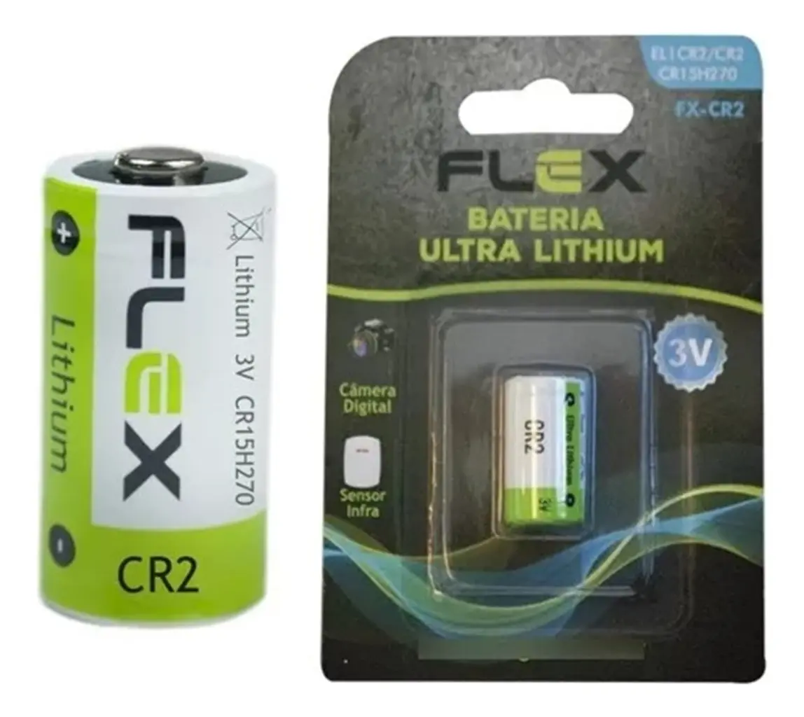 BATERIA ULTRA LITIO CR2 3V 1300MAH FX-CR2 - FLEX