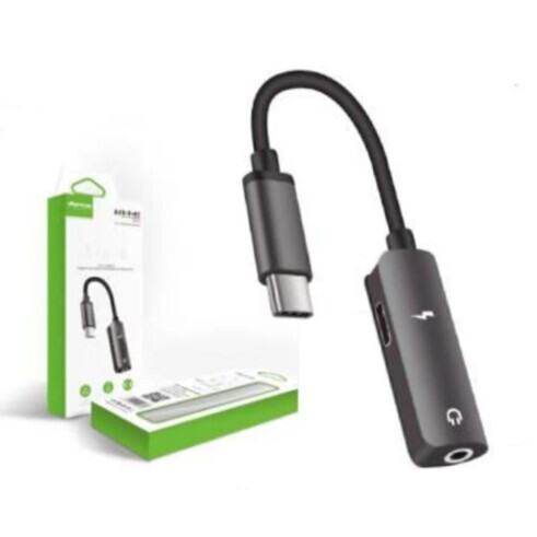 CABO ADAPTADOR 2X1 TIPO C MACHO X TIPO C FEMEA E P2 ZJT-T-07 VERDE