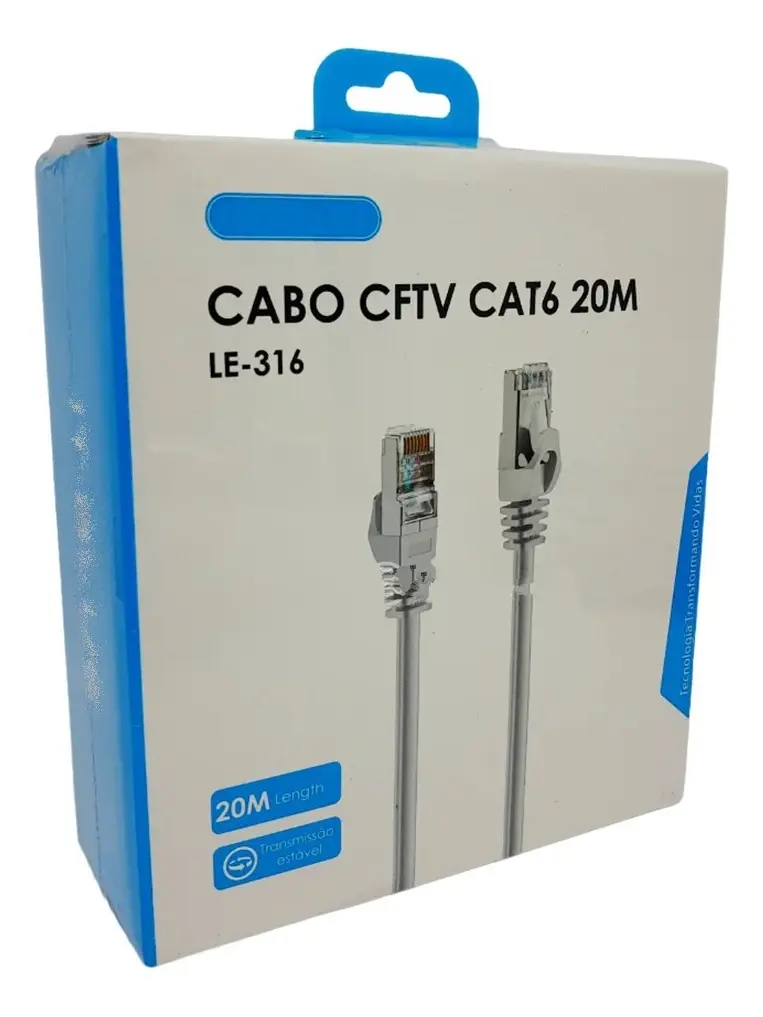 CABO DE REDE CAT6 20M LE-316 IT-BLUE