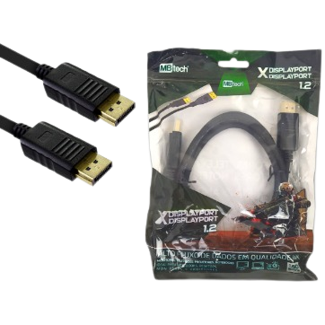 CABO DISPLAYPORT (MACHO) X DISPLAYPORT (MACHO) 1.8M 4K 1.2 GB51216 - MBTECH