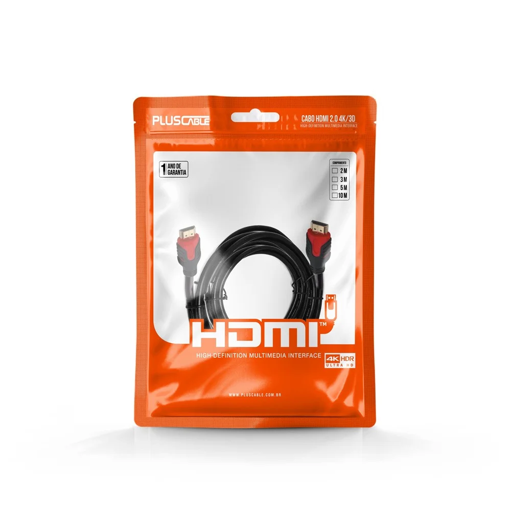 CABO HDMI 4K V2.0 5 METROS PC-HDMI50M PLUS CABLE