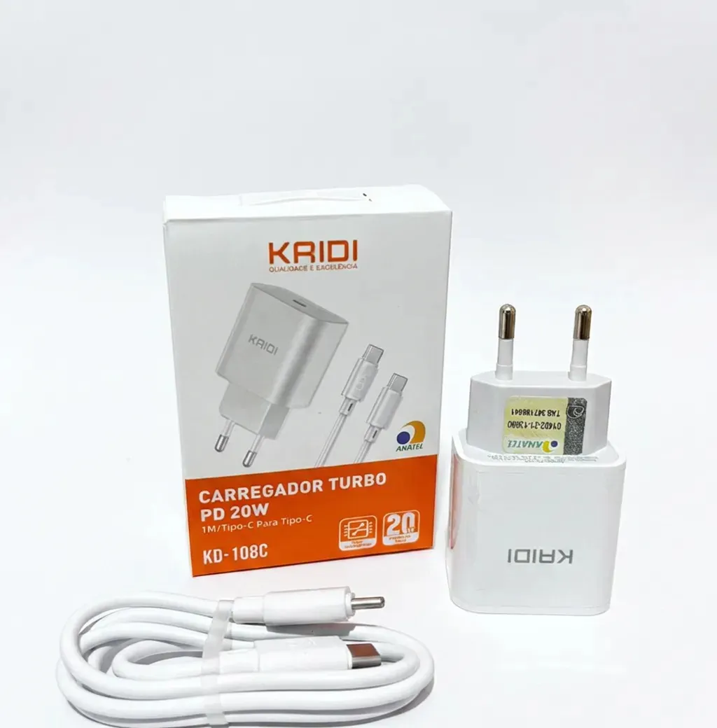CARREGADOR PARA CELULAR TIPO C KD-108C KAIDI