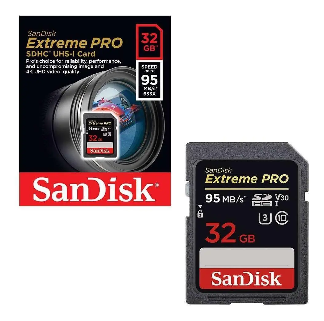 CARTAO DE MEMORIA EXTREME PRO 4K 32GB SDSQXCG-032G-GN6MA