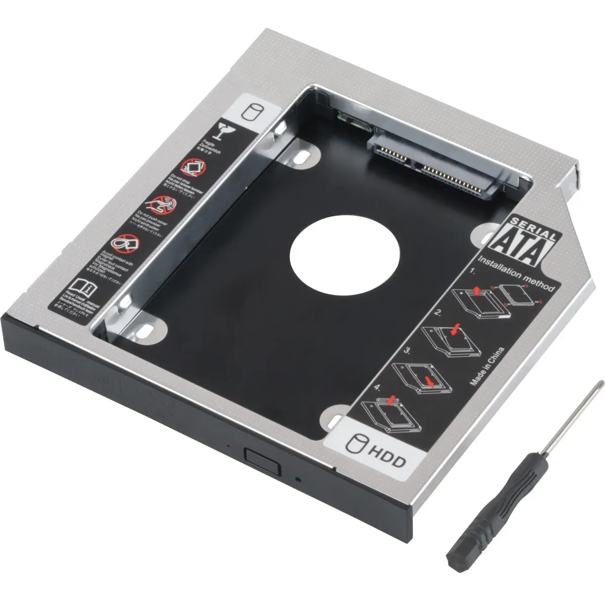 CASE GAVETA ADAPTADOR CADDY HD DRIVE 12.7MM AD-1270 DEX