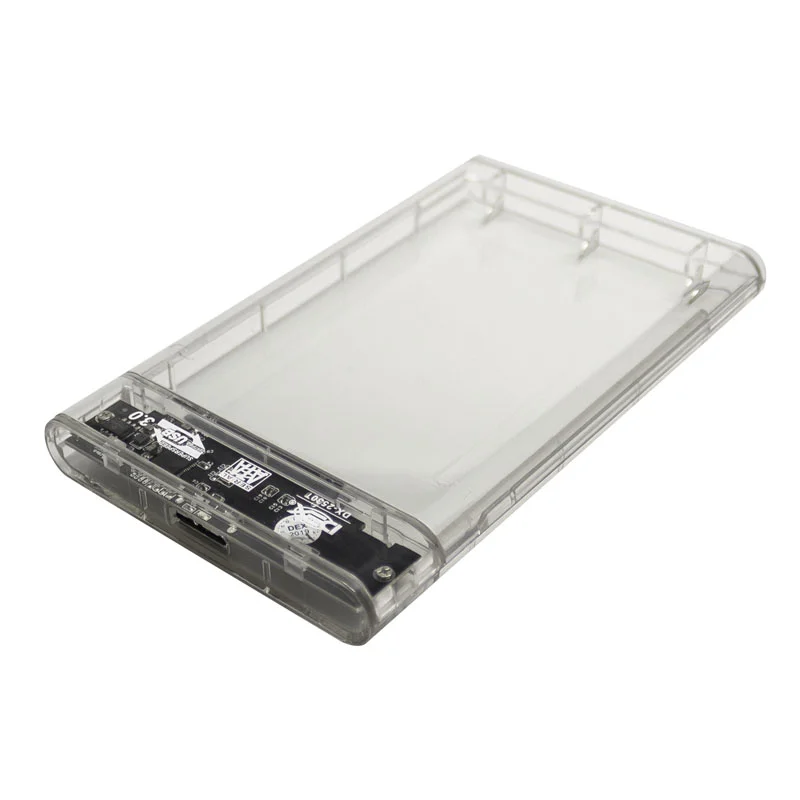 CASE GAVETA HD SATA 2.5 HD EXTERNO USB 3.0 TRANSPARENTE DX-2530T DEX