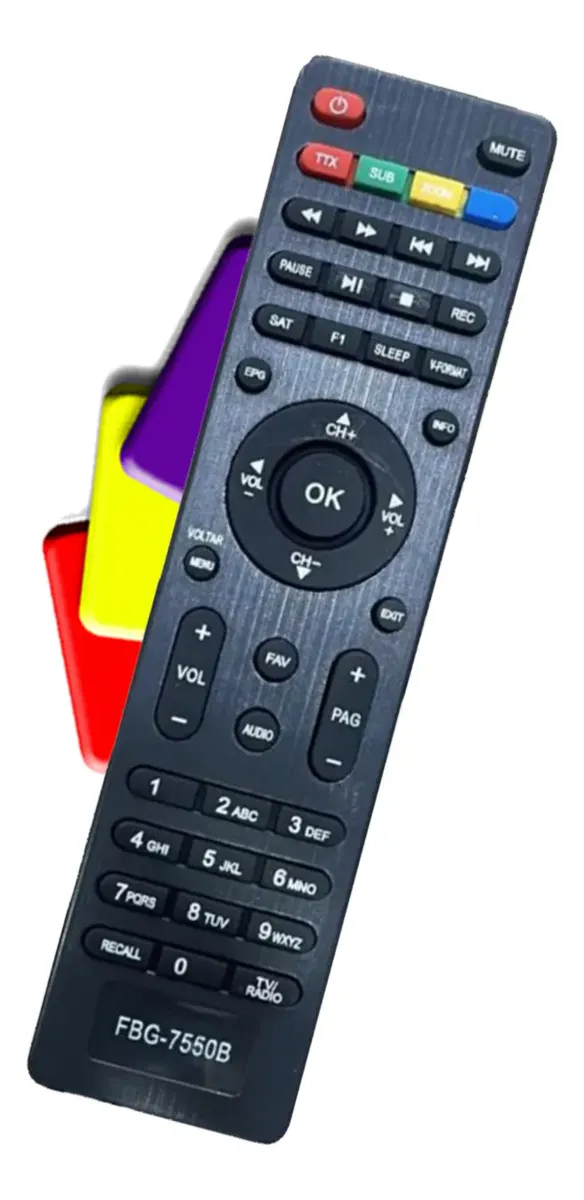 CONTROLE REMOTO TVAZAMERICA / CINE BOX / GIGA BOX / AZBOX - SKY-7500