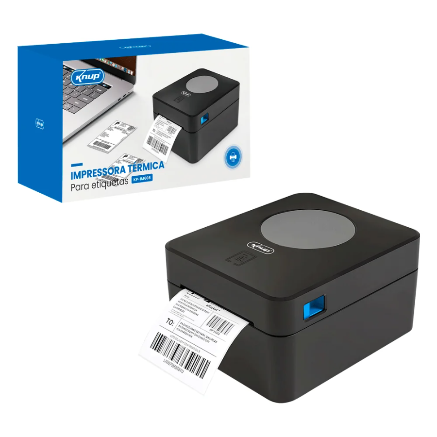 IMPRESSORA DE ETIQUETAS 100MM USB BLUETOOTH KP-IM608 KNUP