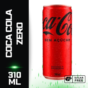 REFRIGERANTE COCA COLA  ZERO LATA 310 ML