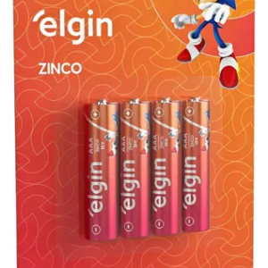 PILHA ZINCO AAA COM 4 UNIDADES 82186 ELGIN