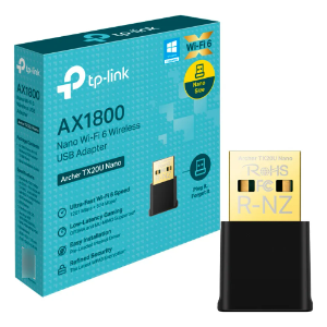 ADAPTADOR WIRELESS USB 3.0 TX20U NANO 574MBPS(2.4GHZ) 1201MBPS(5GHZ)DUALBAND WIFI 6 AX1800  TPLINK