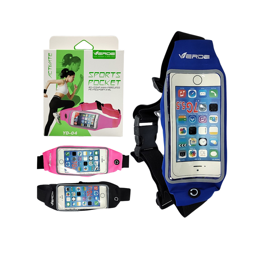 POCHETE SUPORTE PARA CELULAR ATE 6.3 POLEGADAS VERDE YD-04