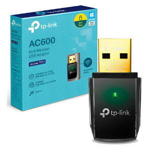 ADAPTADOR WIRELESS USB 200MBPS(2.4GHZ)433MBPS(5GHZ) DUALBAND AC600 ARCHER T2U TP LINK@