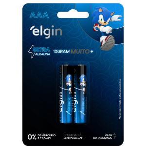 PILHA ULTRA ALCALINA AAA 2 UNIDADES 82434 ELGIN