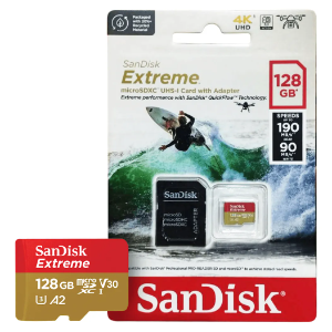 CARTÃO DE MEMÓRIA EXTREME 4K 128GB SDSQXAA-128G-GN6AA SANDISK