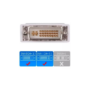ADAPTADOR CONECTOR DVI MACHO (25+5) X VGA FEMEA (15PINO) LE-5510 IT-BLUE