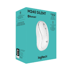MOUSE SEM FIO WIRELESS BLUETOOTH M240 SILENT BRANCO LOGITECH