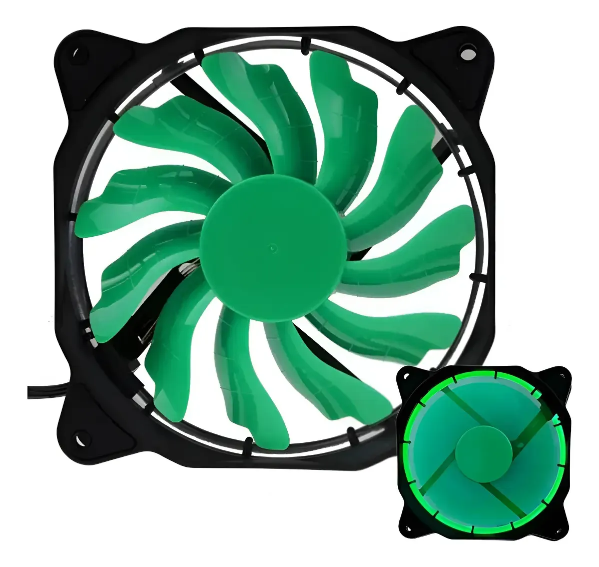 COOLER FAN 120MM DEX DX-12F LED VERDE