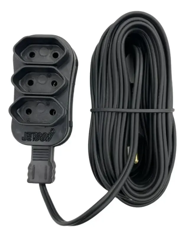 EXTENSAO DE 3 TOMADAS 2P+T 10A 5M (3X075MM) EX5TP - JETCON