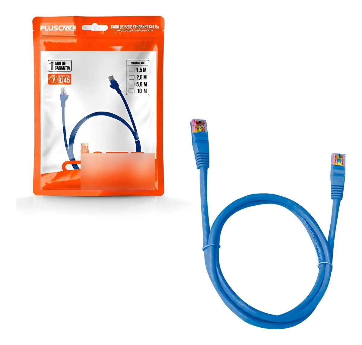 CABO DE REDE CAT5E 1.5M CAT5E15BL PATCH CORD