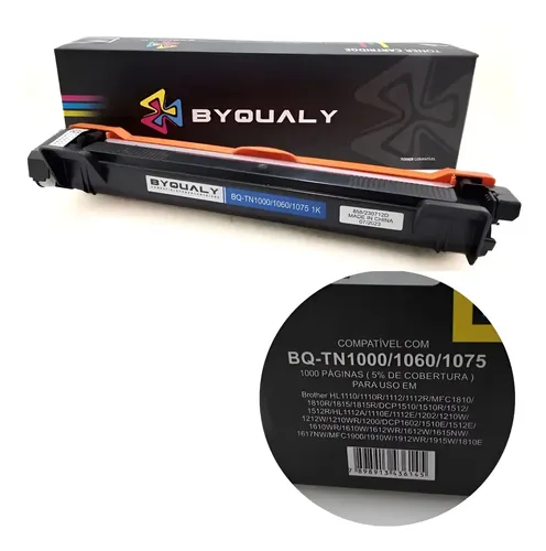 TONER COMPATIVEL BROTHER TN1000/1060/1075 PRETO BESTPRINT