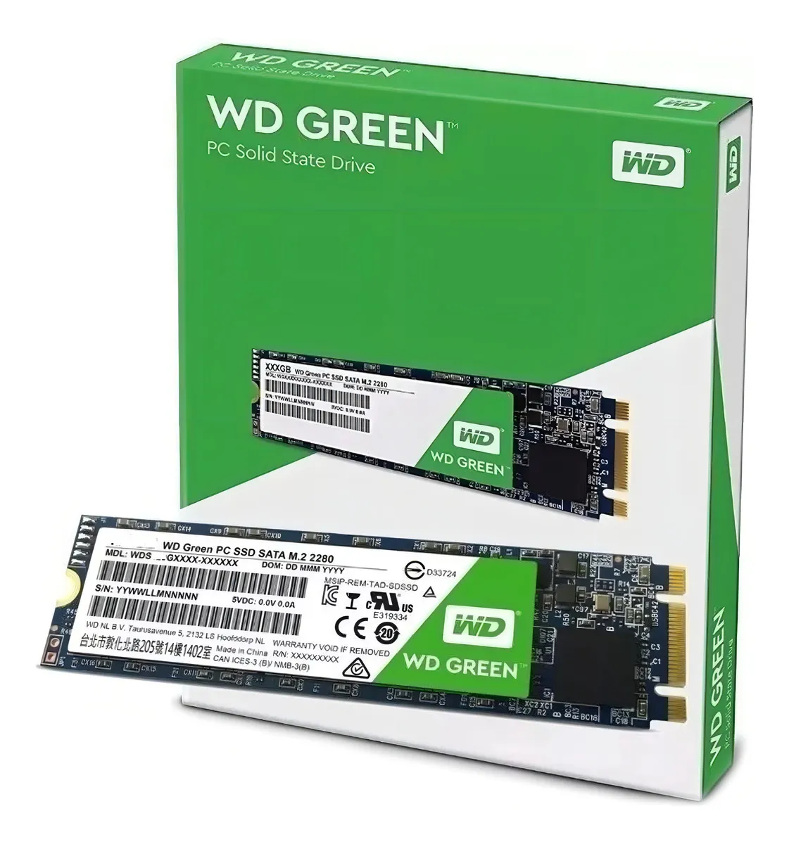 HD SSD 480GB M2 2280 WDS480G3G0B WESTERN DIGITAL