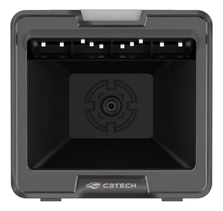 LEITOR DE CÓDIGO BARRAS FIXO COD 1D/2D USB LB-D500BK C3TECH