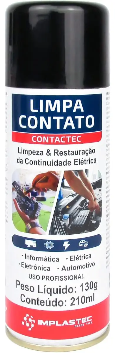 LIMPA CONTATO CONTACTEC 130G/210ML 25354 IMPLASTEC
