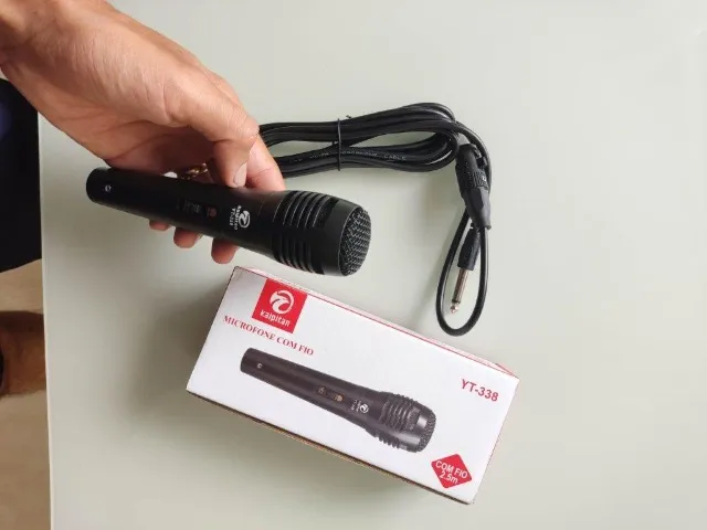 MICROFONE COM FIO YT-338 KAIPITAN