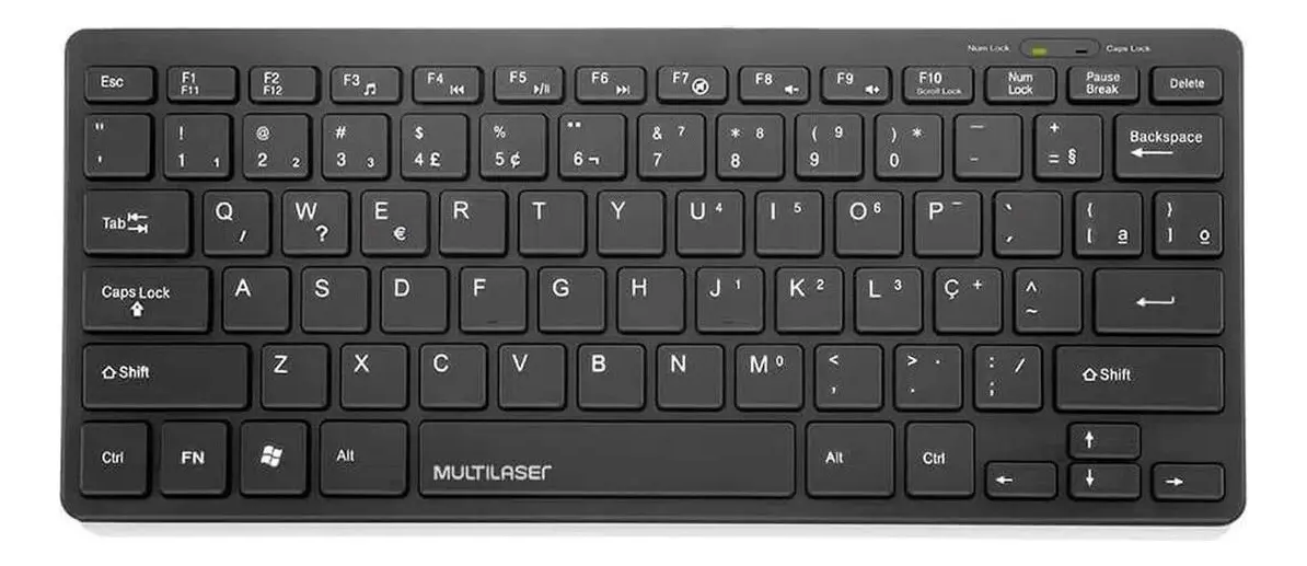 MINI TECLADO SLIM PRETO USB TC154 MULTILASER