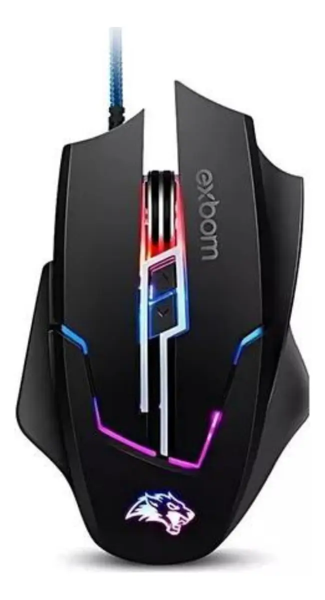 MOUSE GAMER OPTICO RGB USB 2.0 FIO 1.5M 3200DPI MS-G270 - EXBOM