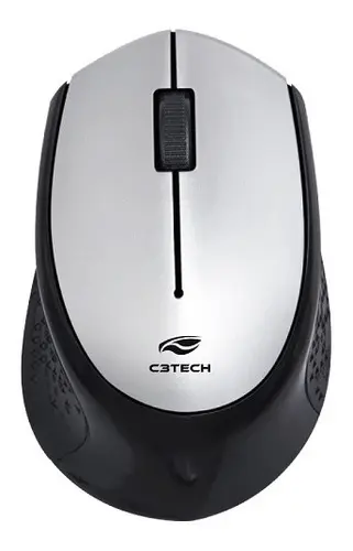 MOUSE WIRELESS M-W50SI PRATA C3 TECH