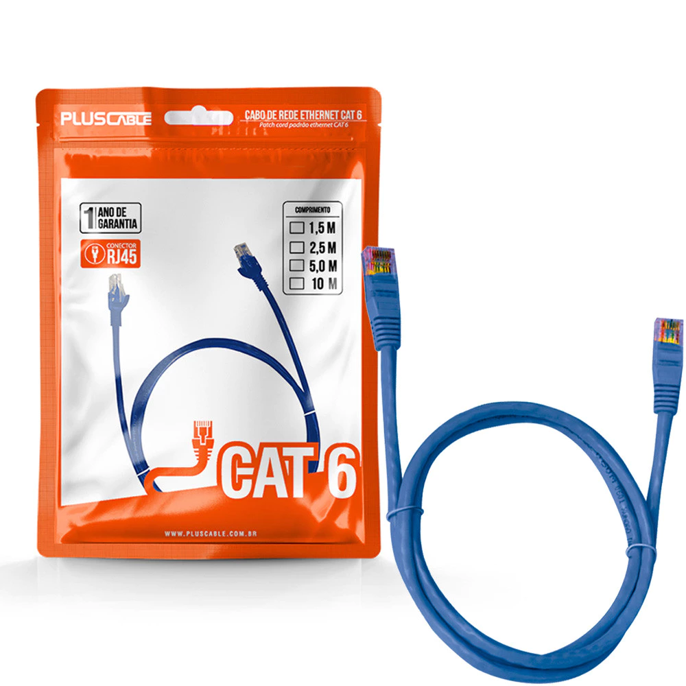 PATCH CORD CAT6 1.0 METRO CAT6105BL PLUS CABLE