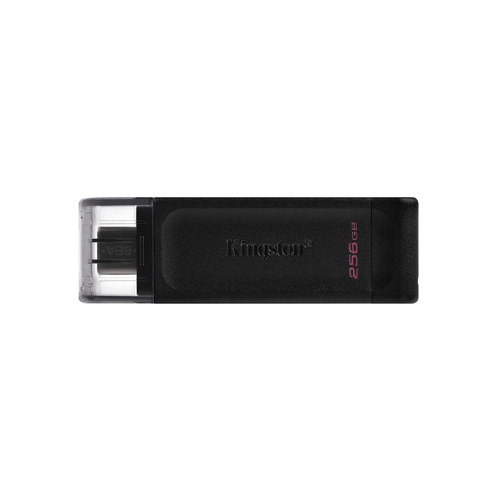 PENDRIVE 256GB DT70 PRETO TIPO-C 3.2 KINGSTON