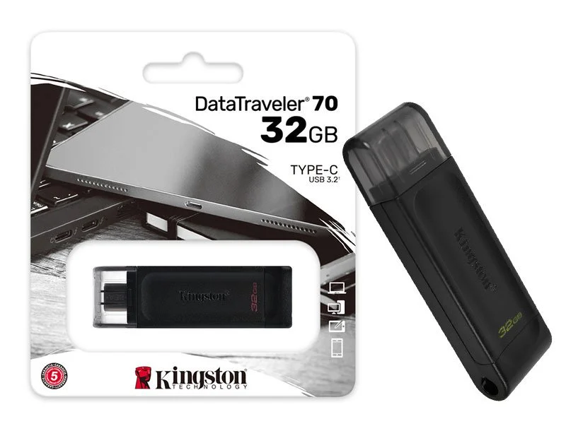 PENDRIVE 32GB DTX/32GB PRETO USB 3.2 KINGSTON