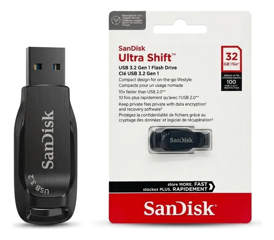 PENDRIVE 32GB USB 2.0 SDCZ71-032G-B35 SANDISK