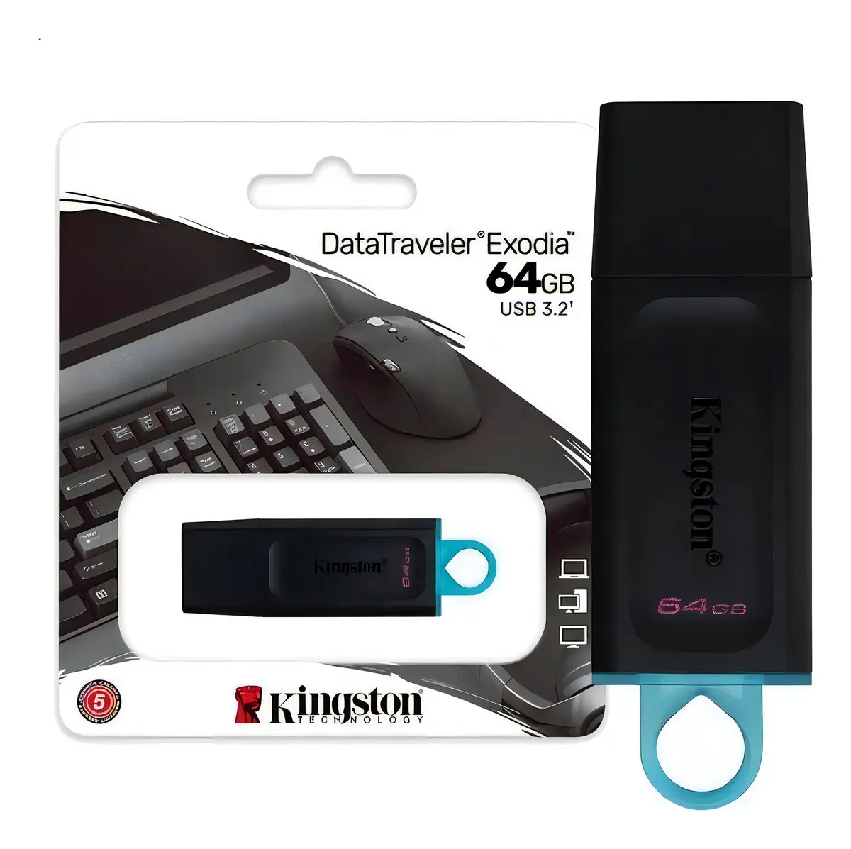 PEN DRIVE 64GB USB 3.2 EXODIA DTXS/64GB KINGSTON